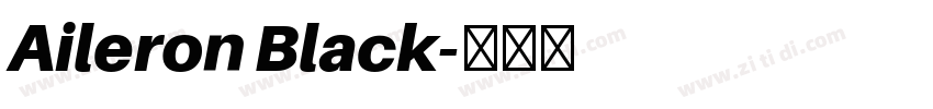 Aileron Black字体转换